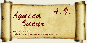 Agnica Vučur vizit kartica
